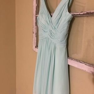 Mint Chiffon Dress Bridesmaid